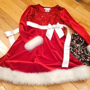 Holiday Glitzy Dress, Sz 7, EUC
